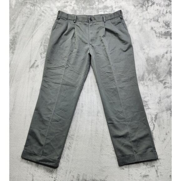 Dockers Pants Mens 36 X 30 Gray D3 Signature Khaki Pleated Chino Office Career - Picture 1 of 13